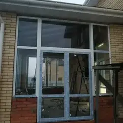 Остекление кирпичной веранды ПВХ окнами